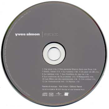 CD Yves Simon: Rumeurs