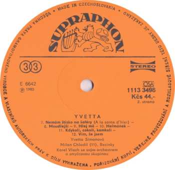 LP Yvetta Simonová: Yvetta