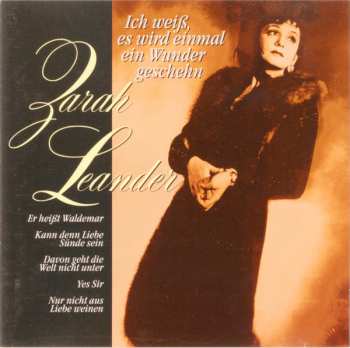 CD Zarah Leander: Ich Weiß, Es Wird Einmal Ein Wunder Geschehn