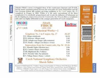 CD Czech National Symphony Orchestra: Symphony No. 1 In F Major, Op. 17 / Impressions From The Countryside, Op. 54