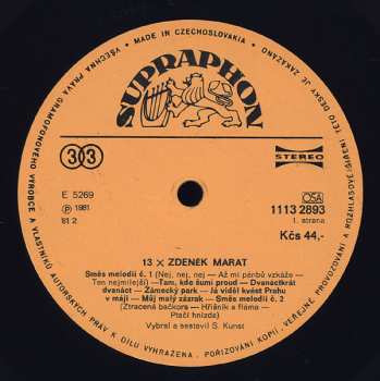 LP Zdeněk Marat: 13 x Zdeněk Marat