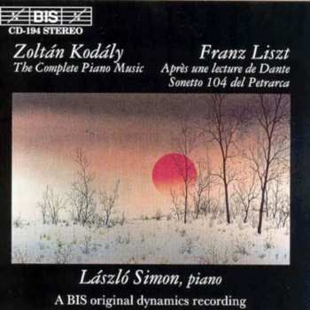 CD Franz Liszt: The Complete Piano Music / Après Une Lecture De Dante / Sonetto 104 Del Petrarca