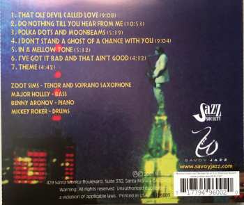 CD Zoot Sims: “Live” In Philly