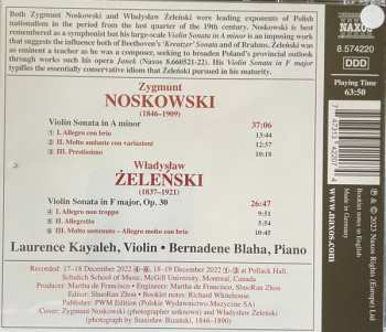 CD Zygmunt Noskowski: Violin Sonatas